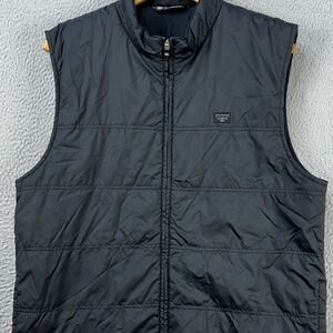 Travis Mathew Vest Golf Full Zip Mens XL Black Sleeveless Lightweight Athletic